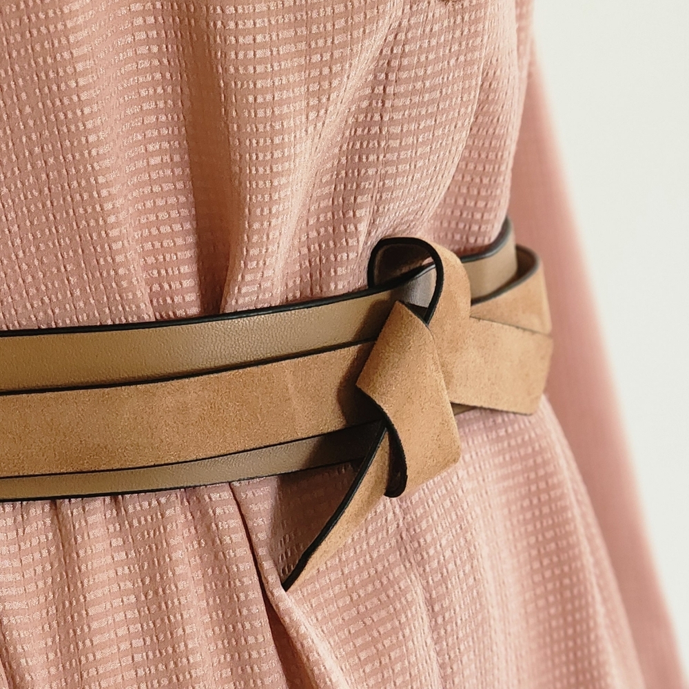 NWOT Mixed fabric knot belt - Picture 4 of 7